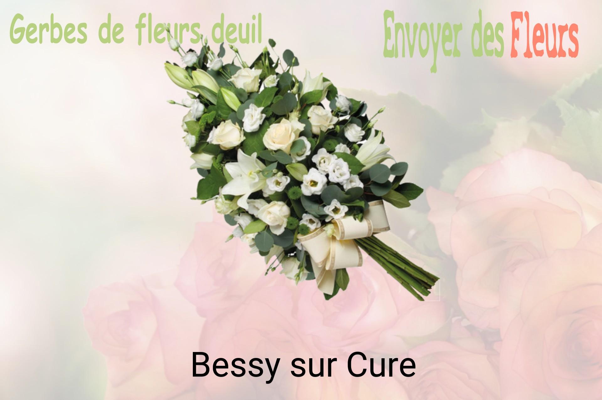Gerbe de fleurs de deuil livrée à Bessy-sur-Cure